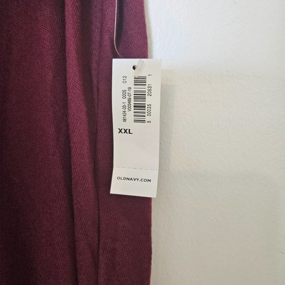 Old Navy NWT swing dress, knit, midi, long sleeve, purple, XXL - Picture 2 of 4